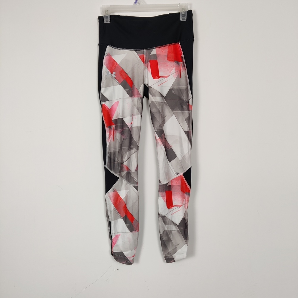 Under Armour HeatGear Compression Geometric Print Leggings Activewear Gym